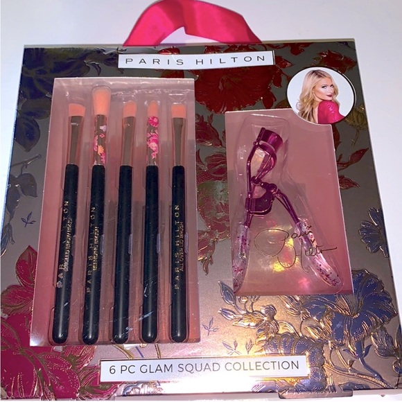 Paris Hilton Other - 💖🖤 Paris Hilton 6-Piece Glam Squad Collection – Floral-Themed Brushes